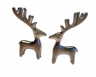 Zauberhafte Raindeer Rentier Weihnachts Ohrstecker Silber