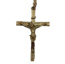 Edler venetianischer Goldkreuz Anhänger Jesus mit Goldkette