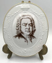 Meissen 4 Reliefplatten  Mozart- Schubert - Bach - Beethoven