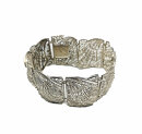 Filigranschmuck 835 Silber breites Armband - ideales Geschenk