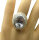 925 Silber Designer Ring mit großem Bergristall RG 57