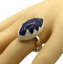 925 Silber Designer Ring mit violettem Chaorit  RG 61