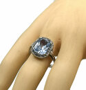 835 Silber ARTDECO Ring mit Blautopas Pforzheim um 1930 RG 60