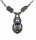 Feines Jugendstil Silber Collier mit Amethyst und Markasiten