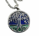 Unbeschreibliches 925 Silber Baum des Lebens Collier mit...