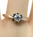 585 Gold Ring mit Brillant 0,4ct. RG 60