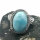 925 Silber Designer Ring mit Larimar und Topasen RG54