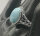 925 Silber Designer Ring mit Larimar und Topasen RG54