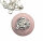 Andenopal Donut an Rosen Silber Halter mit Kette