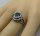 925 Silber ARTDECO Ring mit Blautopas Pforzheim um 1930 RG 55