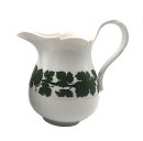 Meissen Milchkanne Voller grüner Weinkranz mit weißem Rande 1924-34