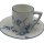 Ludwigsburg Porzellan Mocca Tasse blaue Blume handbemalt 1920-27