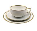 Rosenthal Teetasse Set Sanssouci weiß mit Goldrand