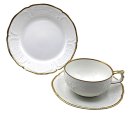 Rosenthal Teetasse Set Sanssouci weiß mit Goldrand