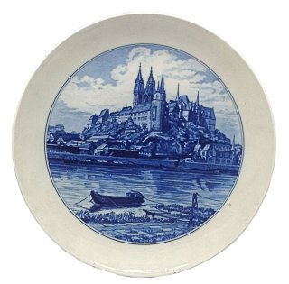 Meissen Wandteller  Albrechtsburg und Dom