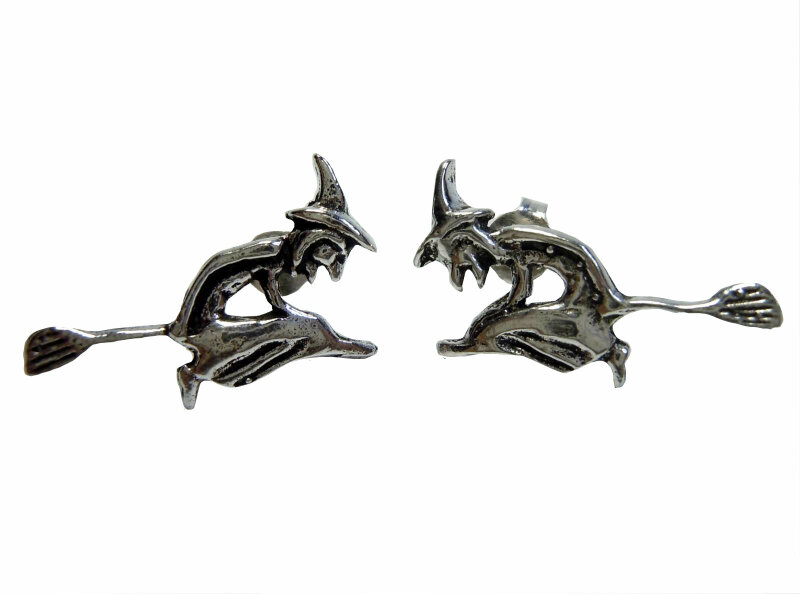 Paar Hexen Ohrringe Handarbeit 925 € Silber, 35,00 aus