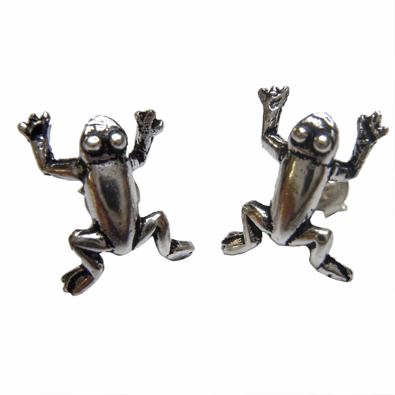 Paar Frosch Ohrringe aus 925 € 24,00 Handarbeit Silber