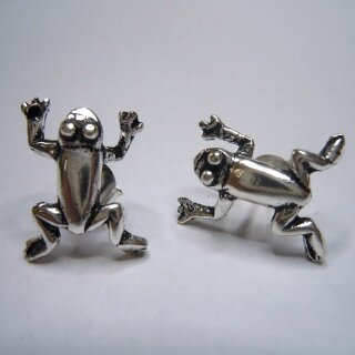 Paar Frosch Ohrringe Handarbeit aus € 24,00 925 Silber